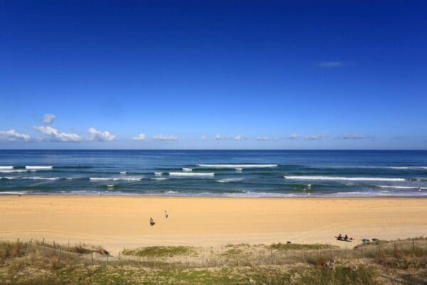 Plage camping familial Landes